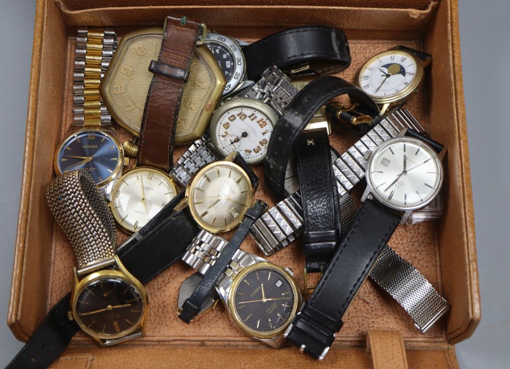 A Gents Omega watch and a collection of gents watches